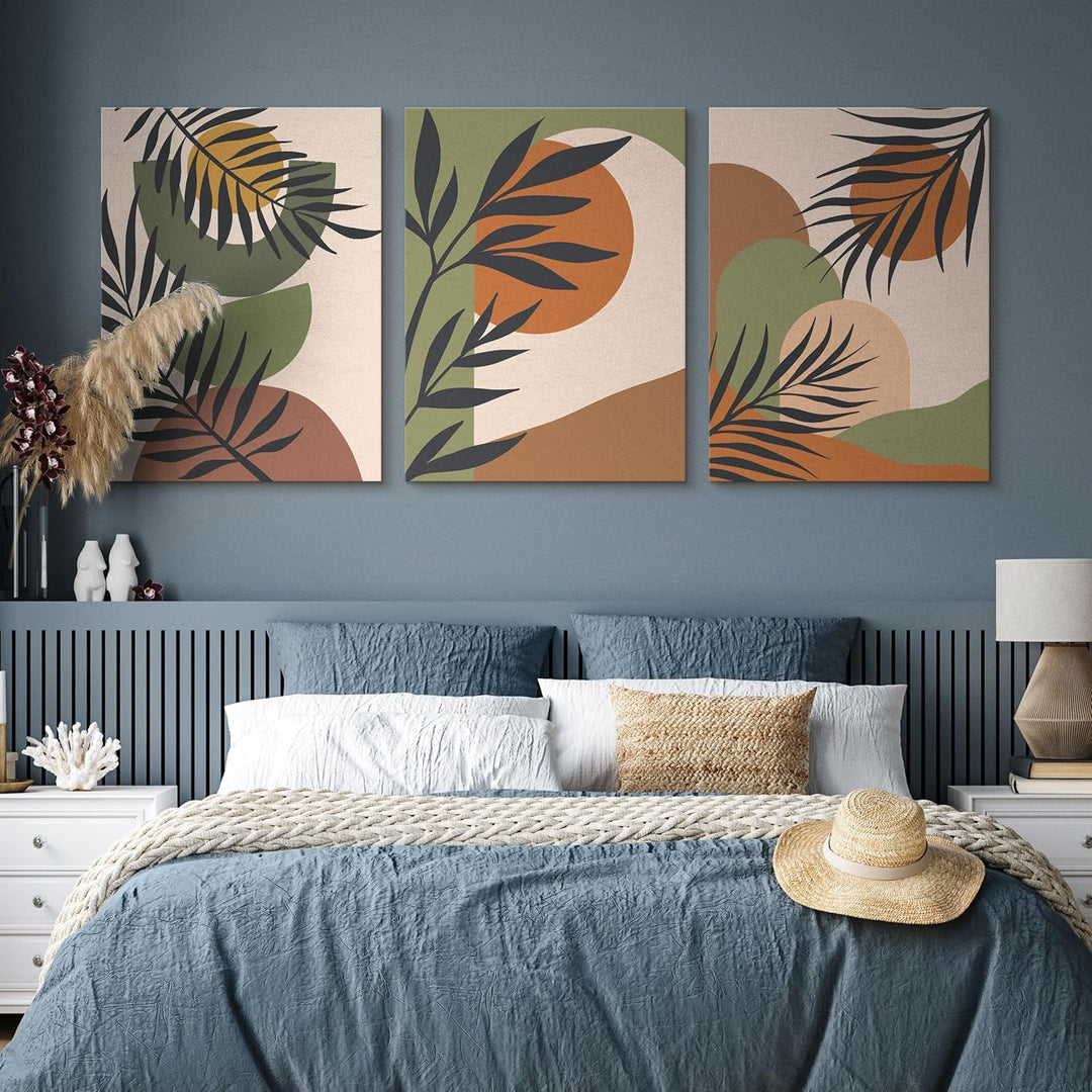 Muralo - Wandbilder Set - Leinwand Bilder Set Aufhängefertig - Bilder für Wohnzimmer Schlafzimmer -
