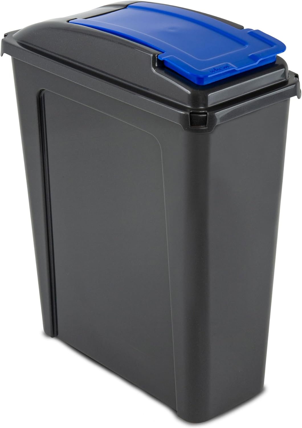 Mülltonne 25 Liter Schwarz-Blau, Mülleimer Küche, Mülltrennsystem, Abfalleimer Küche, Trash Bin, Mis