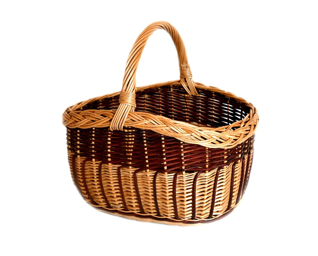 Weidenkorb Einkaufskorb Picknickkorb Geschenkkorb Tragekorb Vollweide geflochten K1-314-8