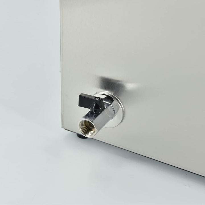 MOOTACO Elektrischer Wasserbad aus Edelstahl, Buffet, 4 x 1/6 mit Deckel, einstellbare Temperatur 30