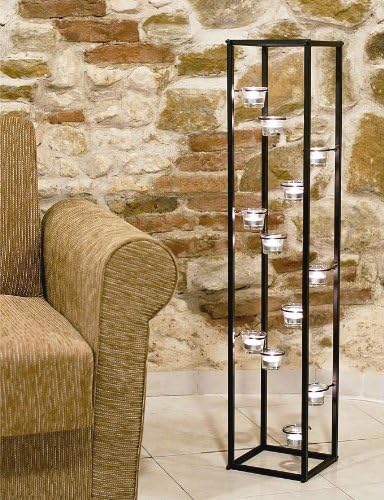 DanDiBo Lichtsäule Teelichthalter 100 cm Teelicht Ständer für 12 Teelichter 93004 Kerzenhalter