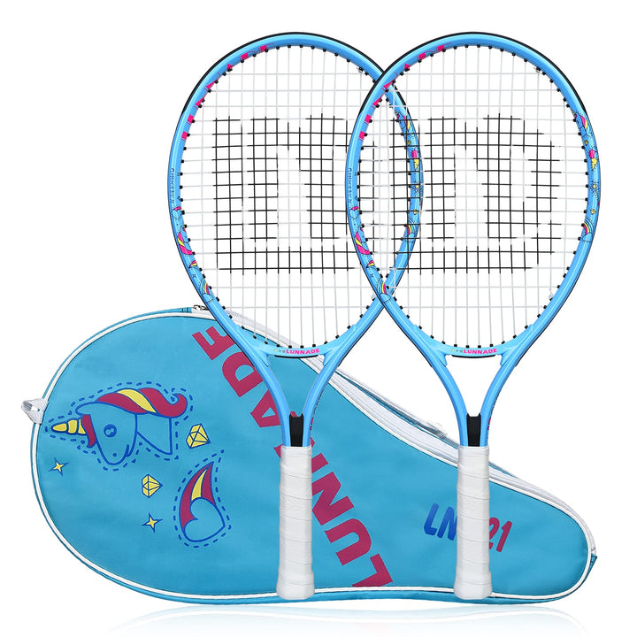 LUNNADE Tennisschläger für Kinder Junior, 19/21/23/25 Zoll Jugend Tennisschläger mit Hülle, geeignet