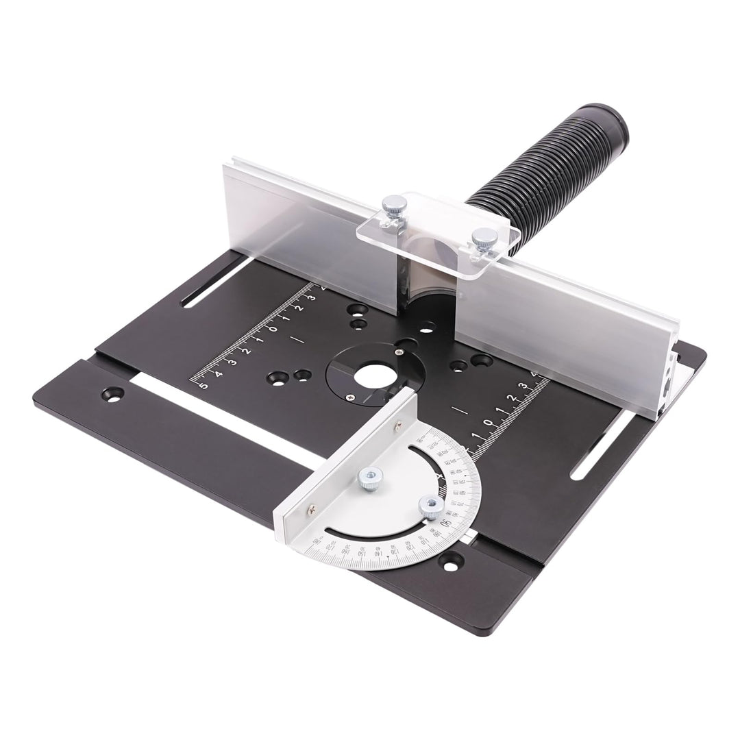 Frästisch Einlegeplatten, Aluminiumlegierung mit Klarer Skala, Frästisch Einlegeplatte für Oberfräse