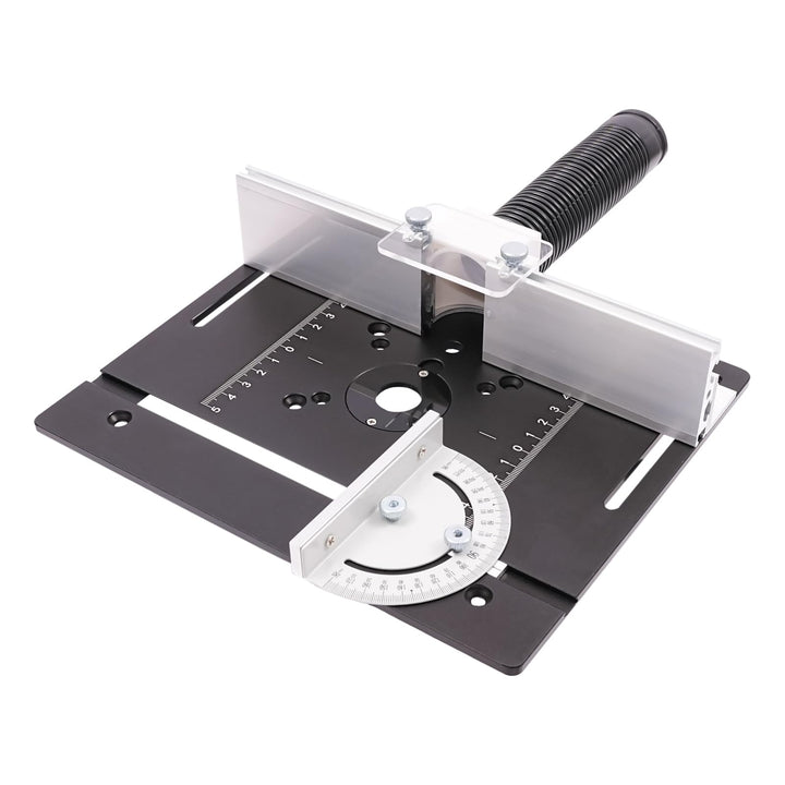 Frästisch Einlegeplatten, Aluminiumlegierung mit Klarer Skala, Frästisch Einlegeplatte für Oberfräse