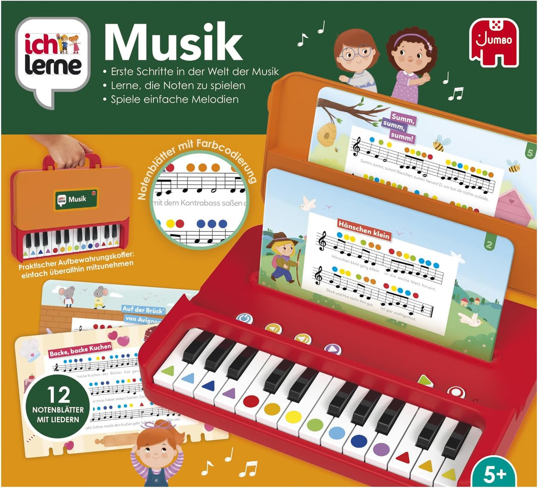 Jumbo 1110100389 Ich Lerne Musik Learning Toys, Mehrfarbig