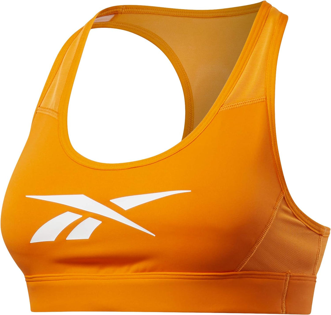 Reebok Damen S Hero Racer Pad Bra-Read Sport-BH XL Orange, XL Orange
