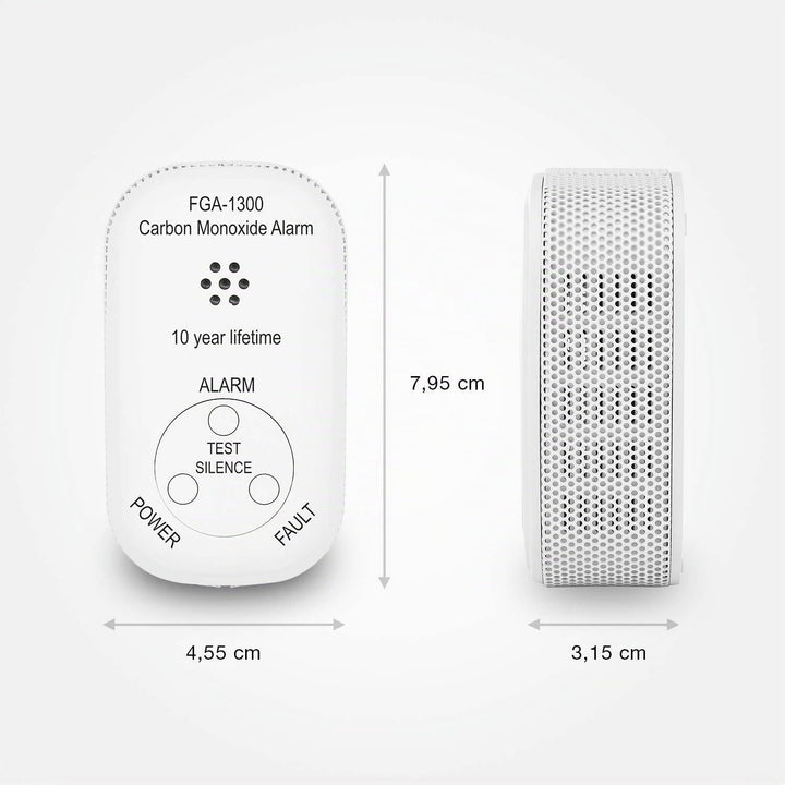 Smartwares Mini-Kohlenmonoxid-Melder inkl. 10-Jahres Batterie, CO-Gasmelder, EN 50291 Zertifiziert,