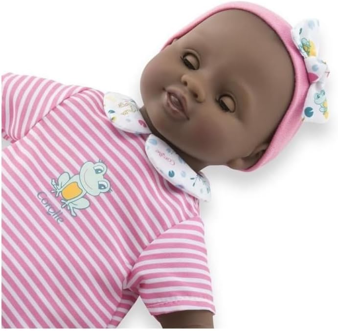 Corolle erste Babypuppe, Baby Bain, 9000100660 Badebaby Alyzée, Weichkörper-Badepuppe mit Badetier,