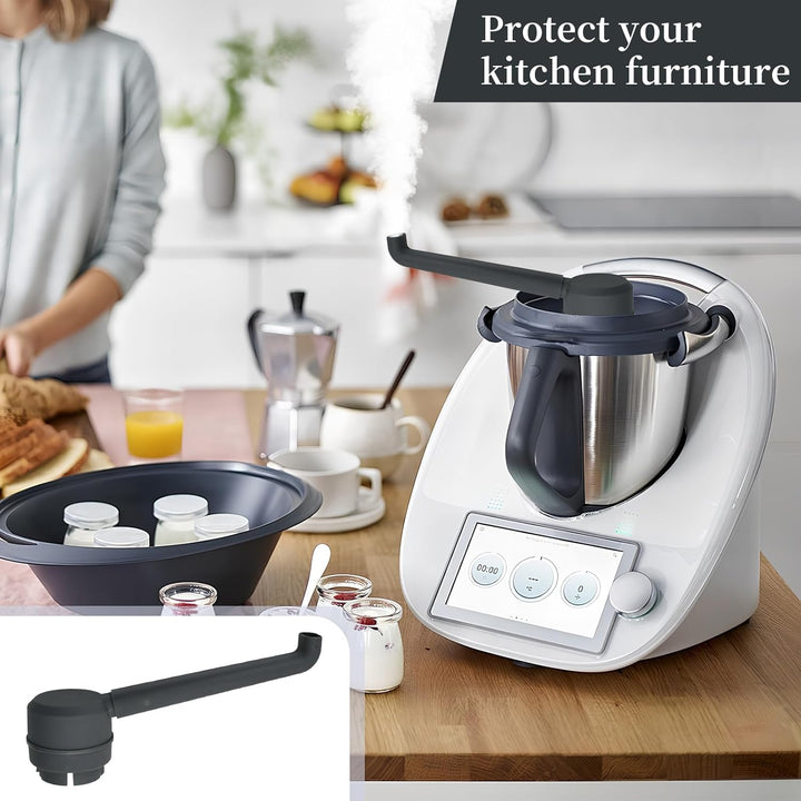 Dampfumleiter für Thermomix TM5 TM6, Dampf Umleitung Zubehör aus Lebensmittelechtes PP, Dampfableite