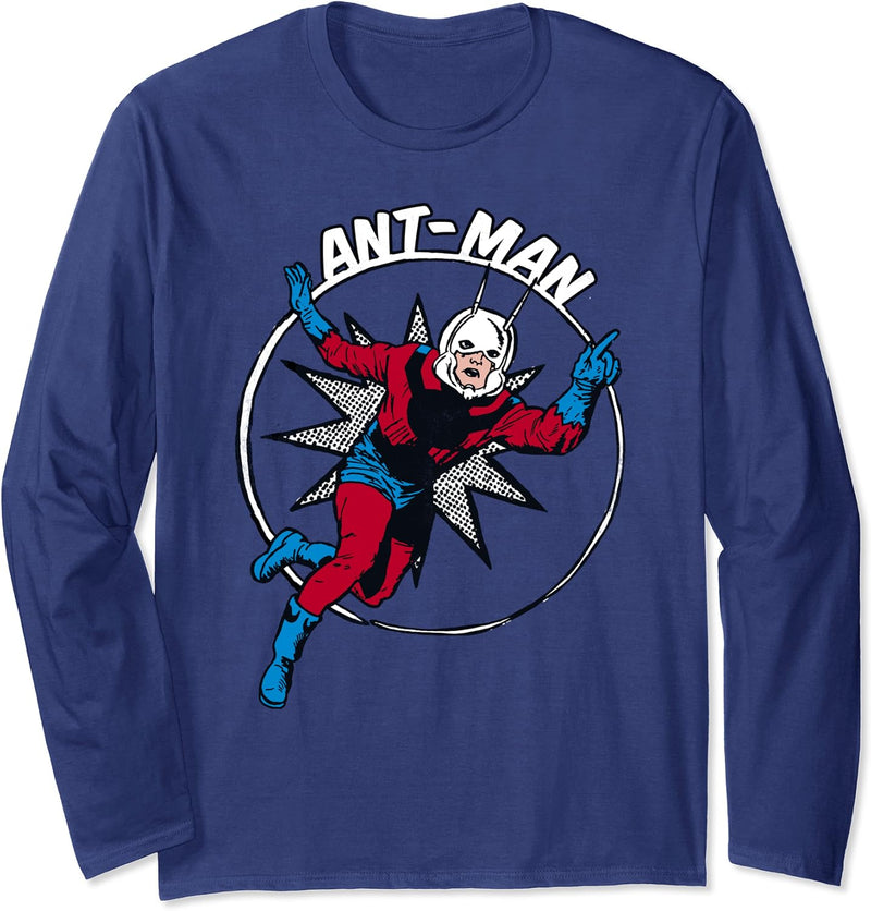 Marvel Ant-Man Pop Art Comic Portrait Langarmshirt