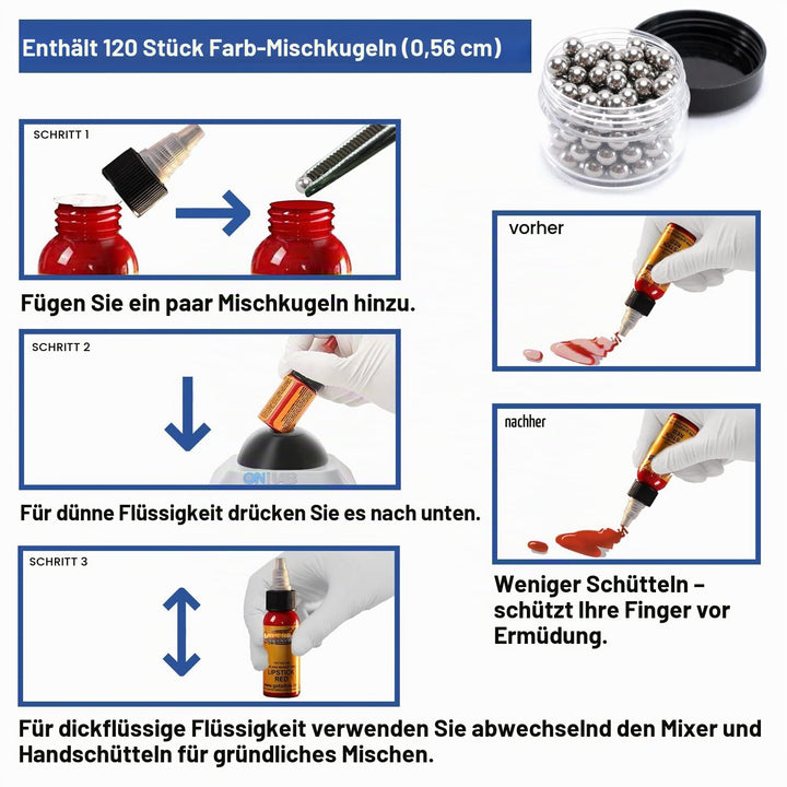 ONiLAB Mini Vortex Mixer mit Touch Funktion, Labor Mischen, Nagellack, Wimpernklebstoffe und Acrylfa