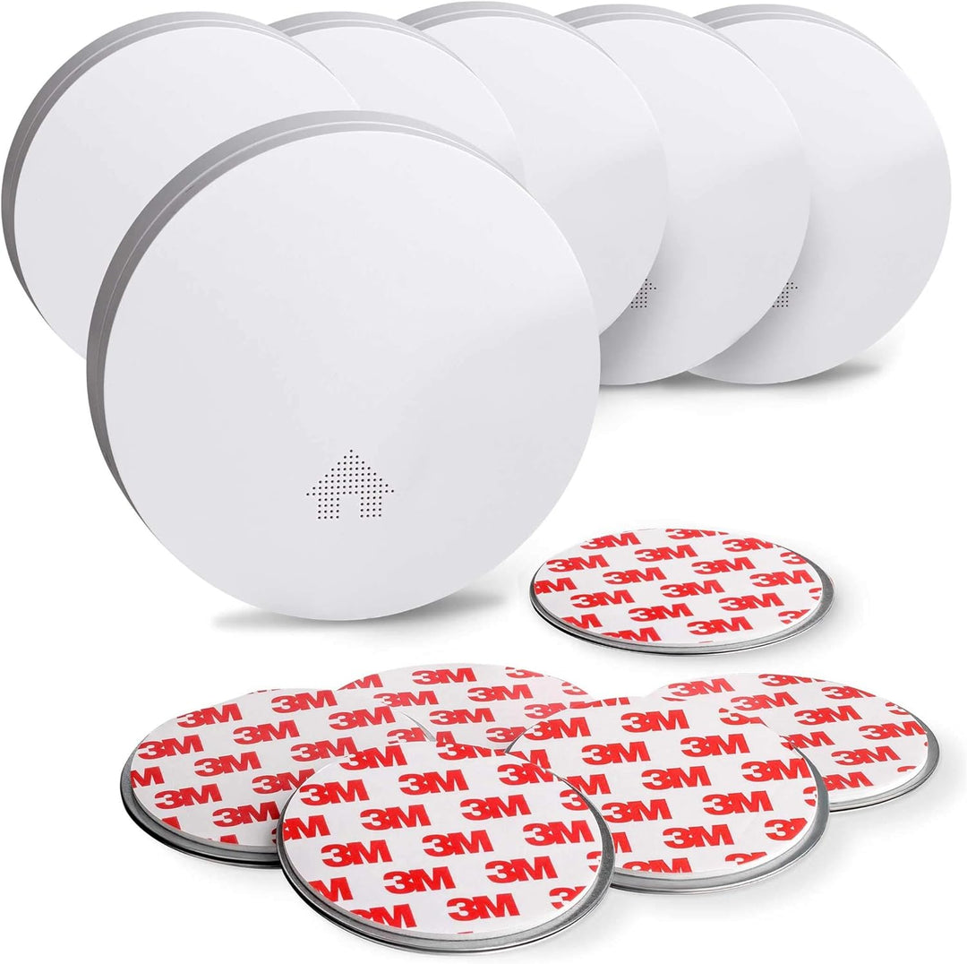 SEBSON Rauchmelder 6er Set, 10 Jahres Batterie, Magnethalterung, VDs 3131 geprüft, DIN EN 14604, Q-