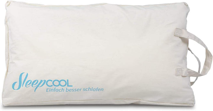 SleepCOOL Kühlendes Kopfkissen 80x80cm COOL.Moments – Extra grosses, voluminöses Kissen mit Kühleffe