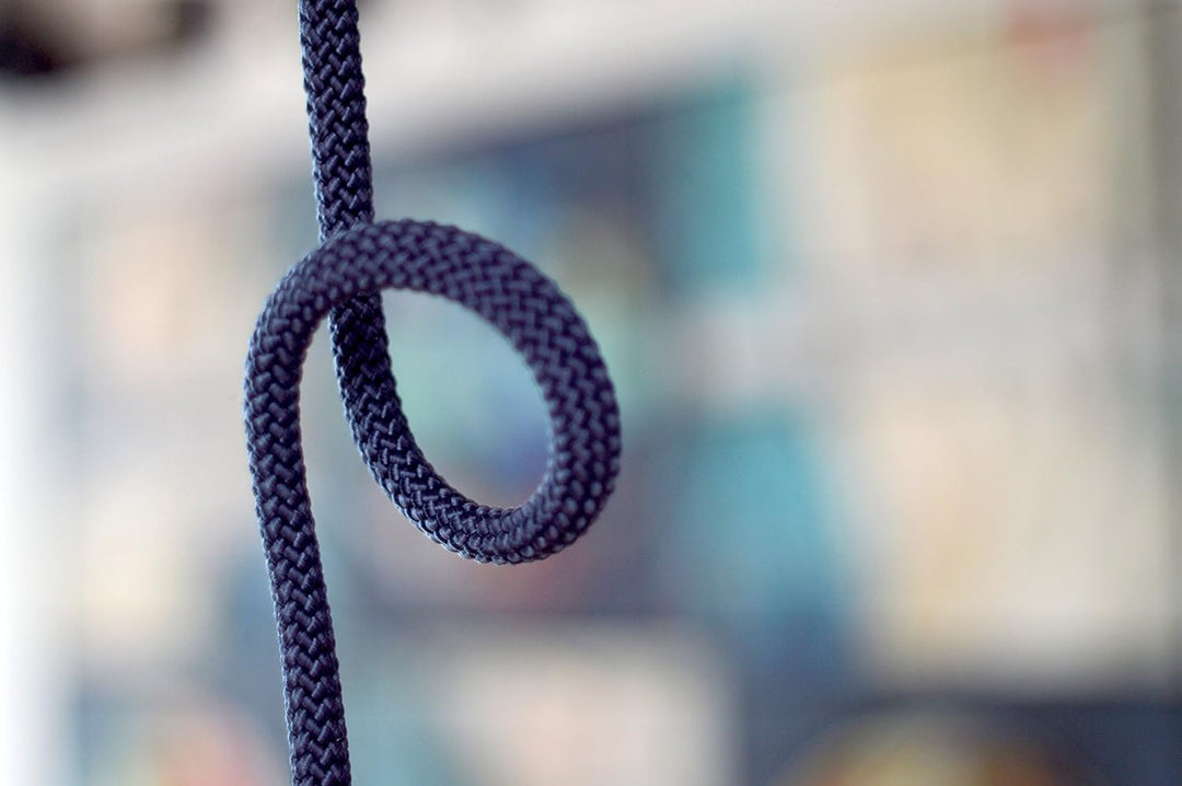 Peppermint Products Loop Rope | Hängende, höhenverstellbare Garderobe aus Seil | gelb, Gelb