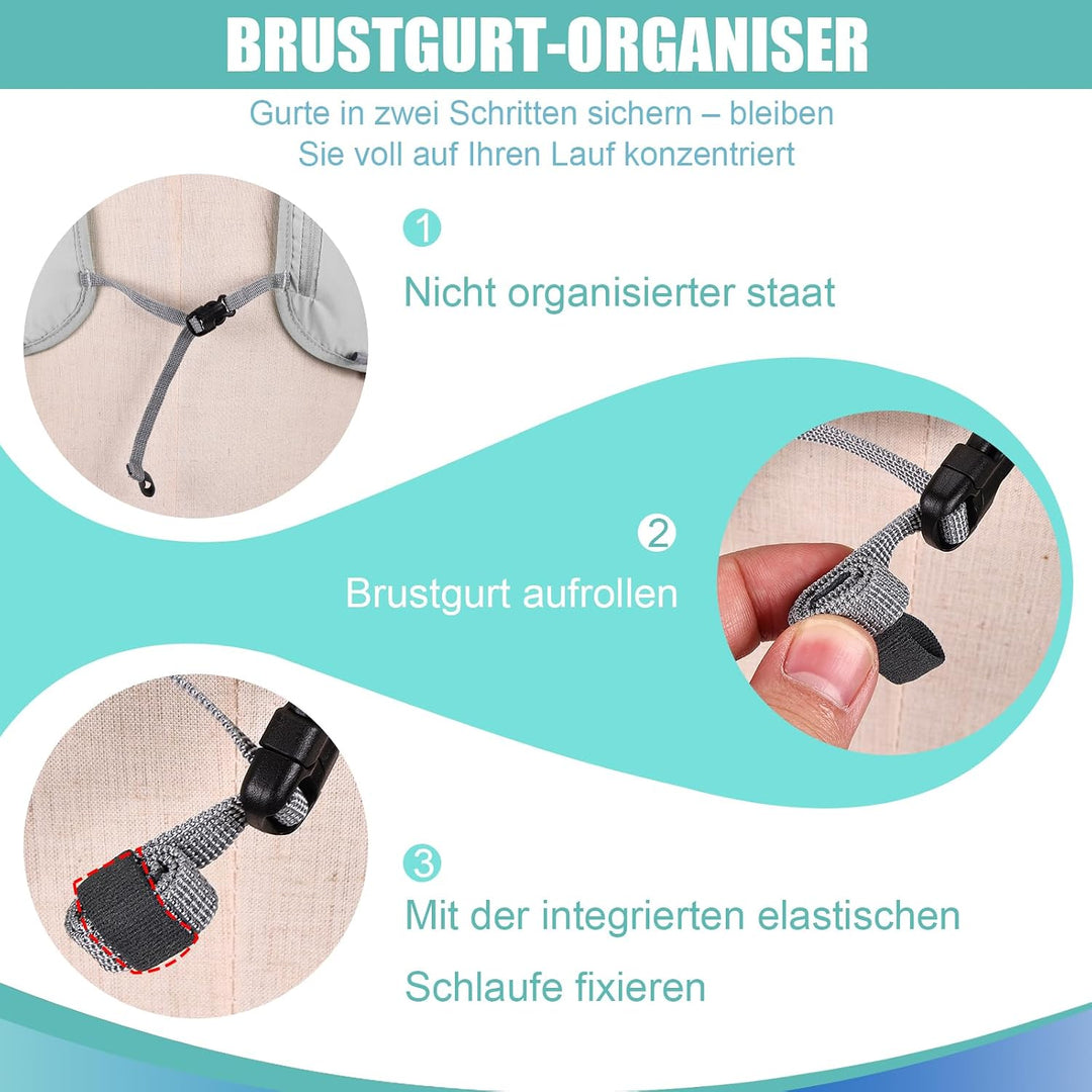 Laufweste Damen &amp; Herren mit 500ml Trinkflasche, Reflektierende Running Vest für Bessere Sichtbarkei