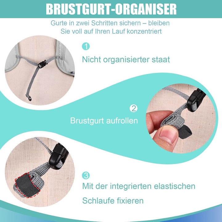 Laufweste Damen &amp; Herren mit 500ml Trinkflasche, Reflektierende Running Vest für Bessere Sichtbarkei