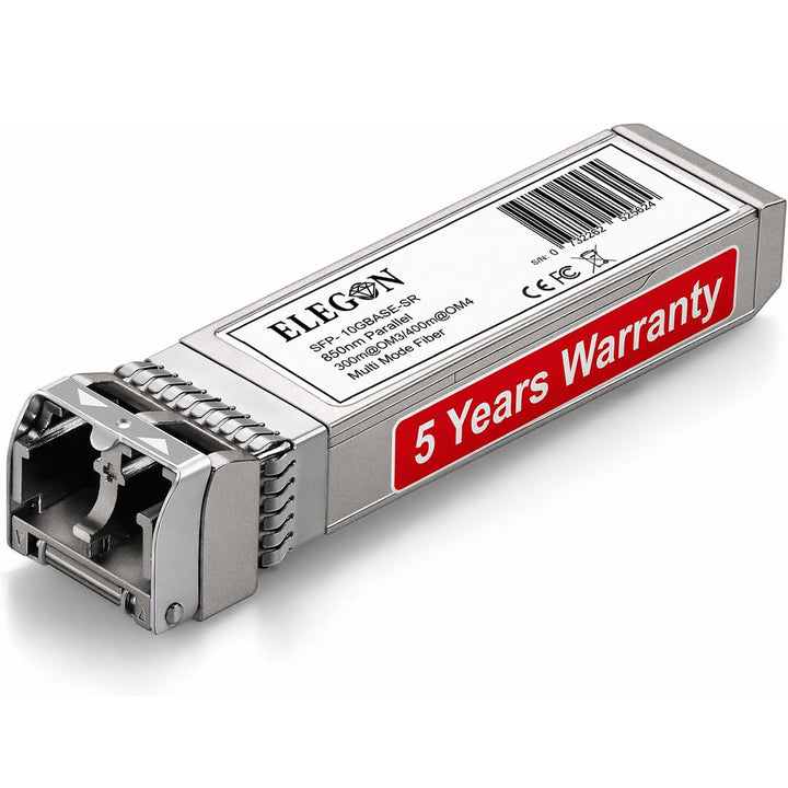 10GBASE-SR SFP+ Transceiver, 10G 850nm MMF 400m OM4/300m OM3 Duplex LC, DDM, NAS HPC, kompatibel Cis