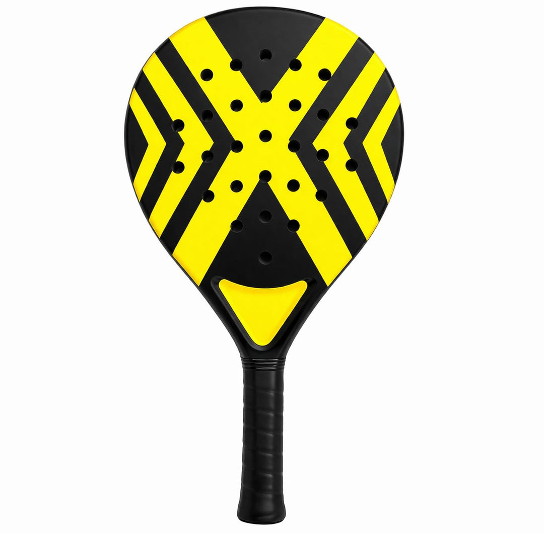Padel Schläger Erwachsene Profi Racket Padelschläger Set mit Meshtasche Tennis Schläger für Anfänger