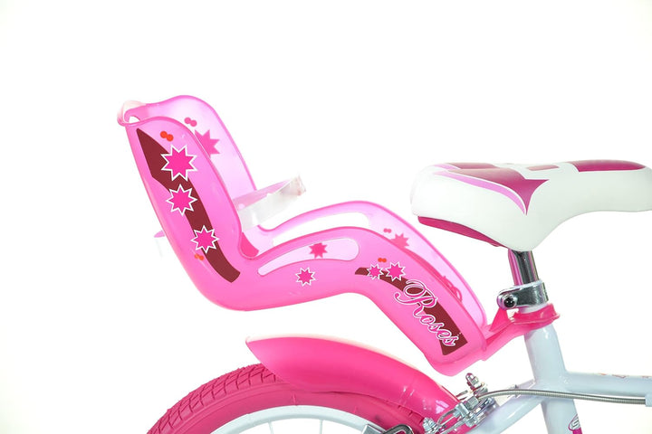SCH Girls Bicycle Roses Children's Bicycle 14" (4-6 years) Weiss, 14" (4-6 years) Weiss