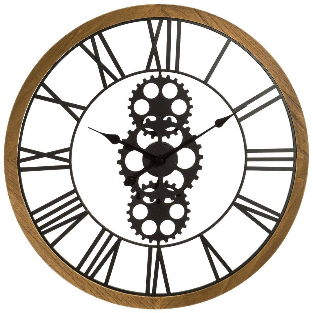 ATMOSPHERA CREATEUR D'INTERIEUR Atmosphéra Le Depot Baillleul – Wanduhr mit römischen Ziffern