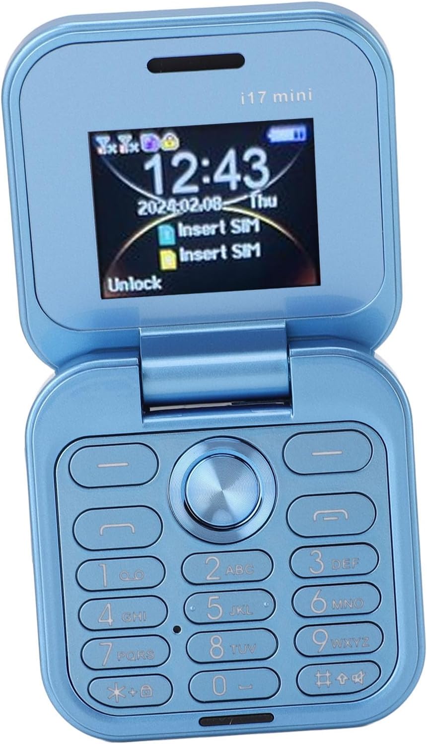 Entsperrtes Klapphandy für Senioren, ältere Menschen, 2G Basic, Einfach zu Bedienendes, Kleinstes Mo