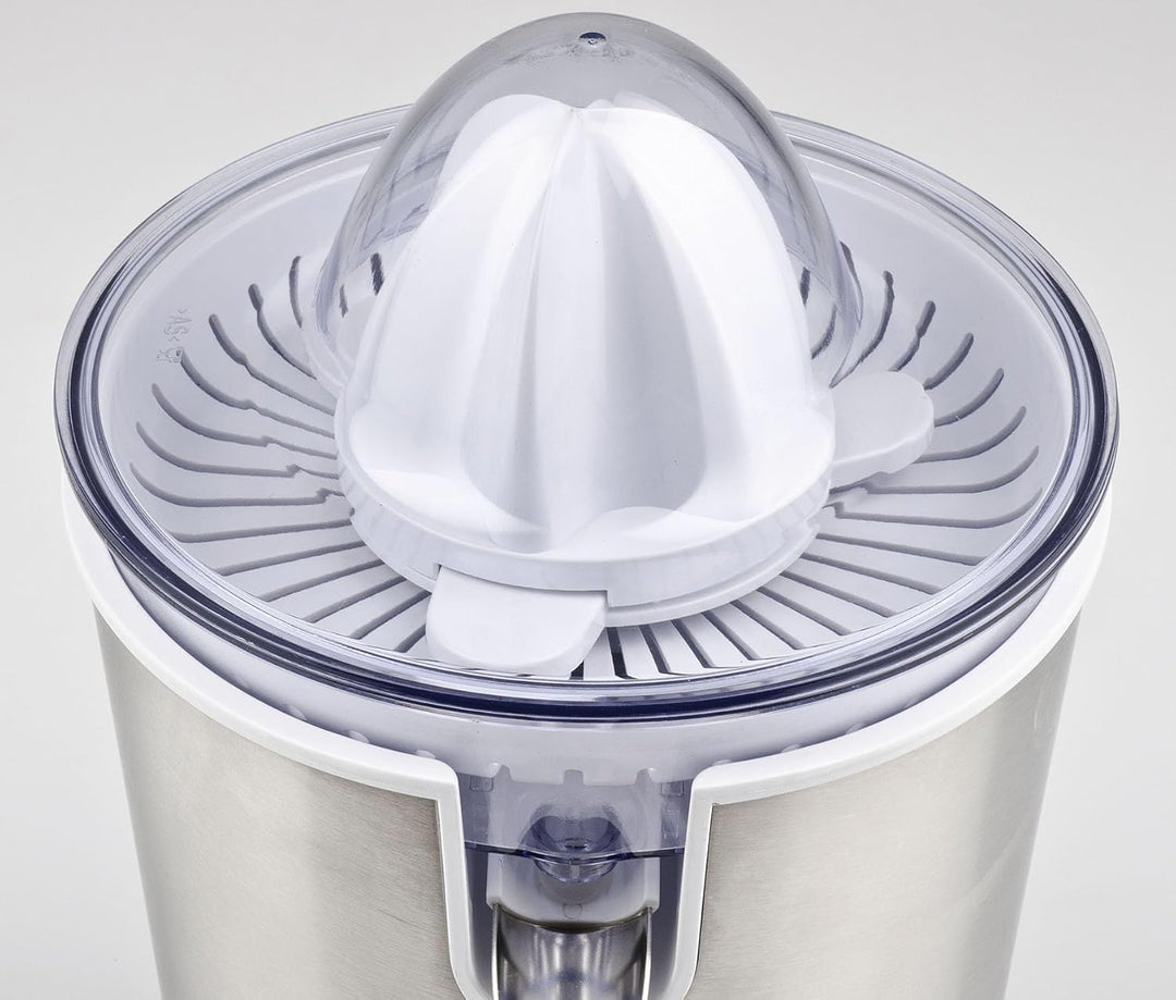 Girmi SR54 Zitruspresse, 150-cc-Kapazität, 60 W, Zwei Kegel für Zitrusfrüchte, Tropfstopp-Ausgiesser