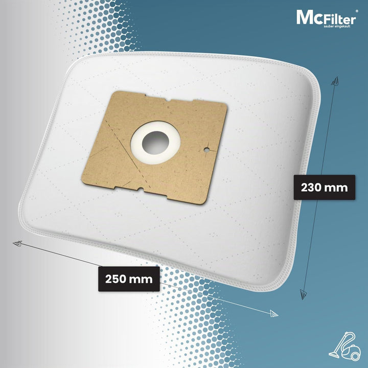 McFilter I 20 Staubsaugerbeutel geeignet für Grundig Bodyguard VCC 4950, VCC 3650, VCC 3850 A, VCC 4