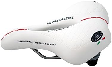 Selle Montegrappa FAHRRADSATTEL CITYSATTEL MTB Sattel Leder Damen Herren XC 2009 Vela in Weiss mit E