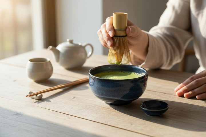 Matcha Bowl aus Porzellan – Made in Japan – 400 ml – Japanische Matcha Schale für Tee – Tee-Becher,