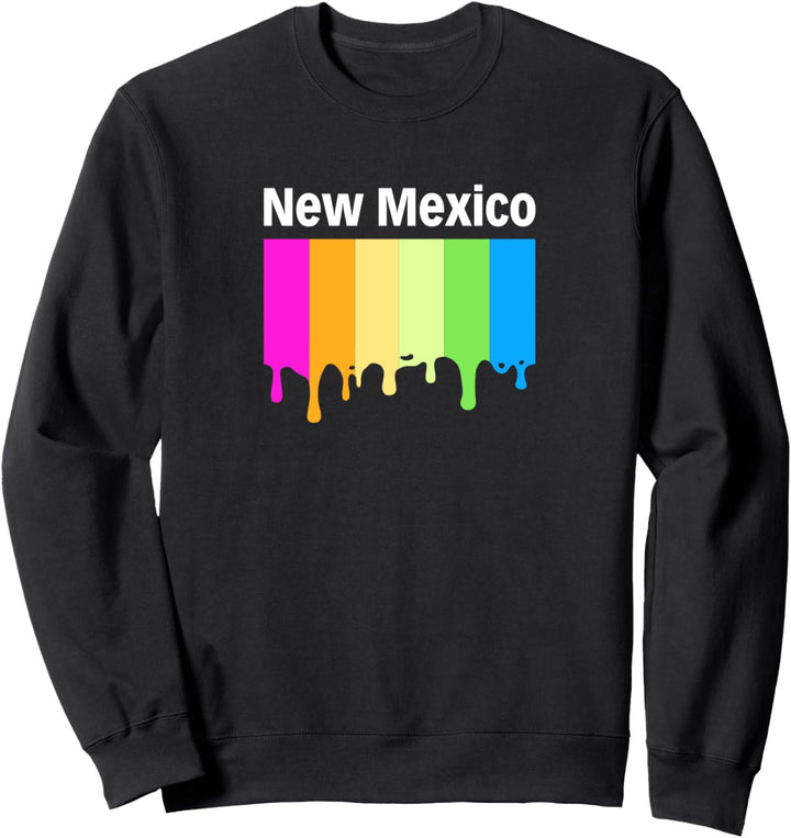 New Mexico Flag Vintage Retro-Modern Style Design Sweatshirt