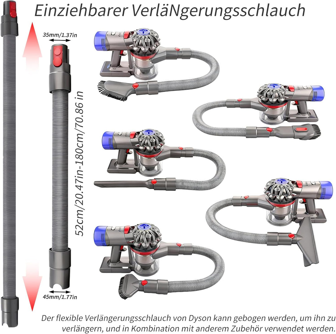 6 Stück Aufsatz für Dyson Staubsauger V7 V8 V10 SV10 V11 SV11 und V15, Bürste Ersatzteile für Dyson