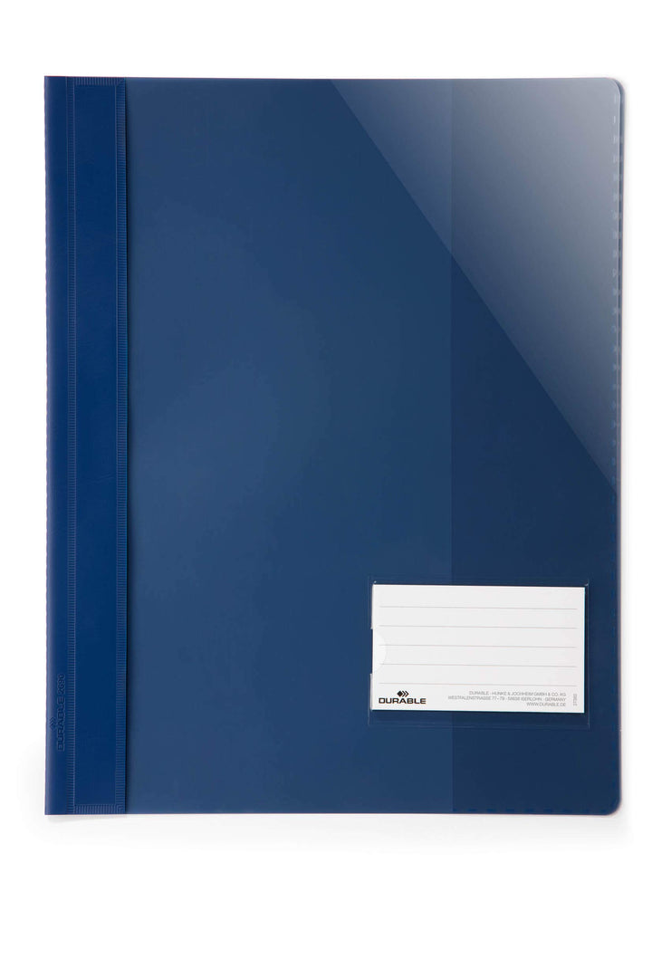 Durable Sichthefter für Din A4, Überbreite, dunkelblau, 25er Packung, 269007, Dunkelblau