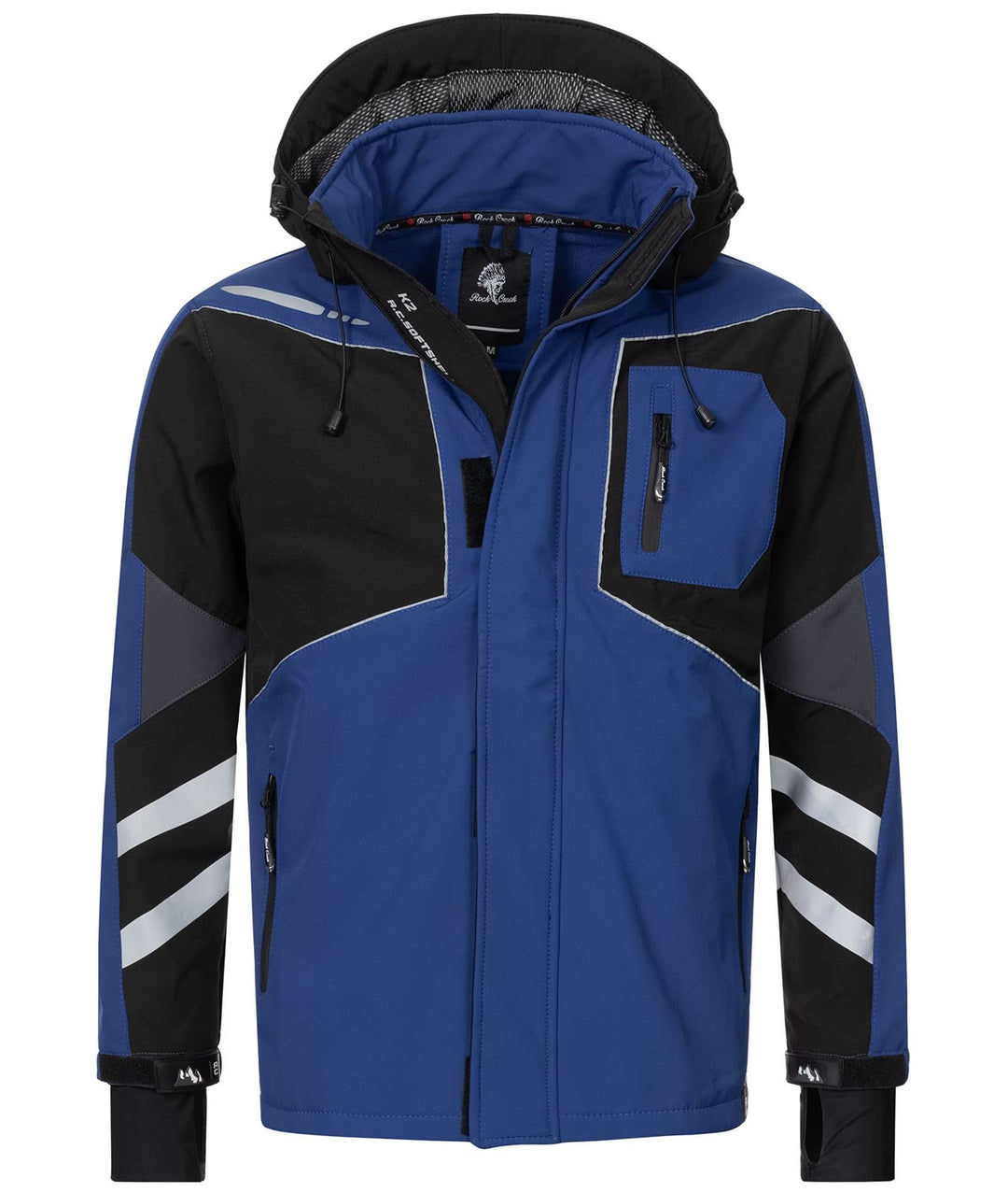 Rock Creek Herren Softshell Jacke Outdoor H-287 5XL Royalblau, 5XL Royalblau