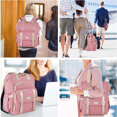 FuisDiL Rucksack Damen für Schule Laptop Rucksack 15,6 Zoll Schulrucksack Elegant Daypack Wasserdich