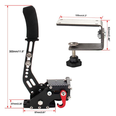 Topteng 14-Bit-USB-Handbremse für Rennspiele Lenkradständer G27 / G29 G920 PC-Handbremse Schwarz