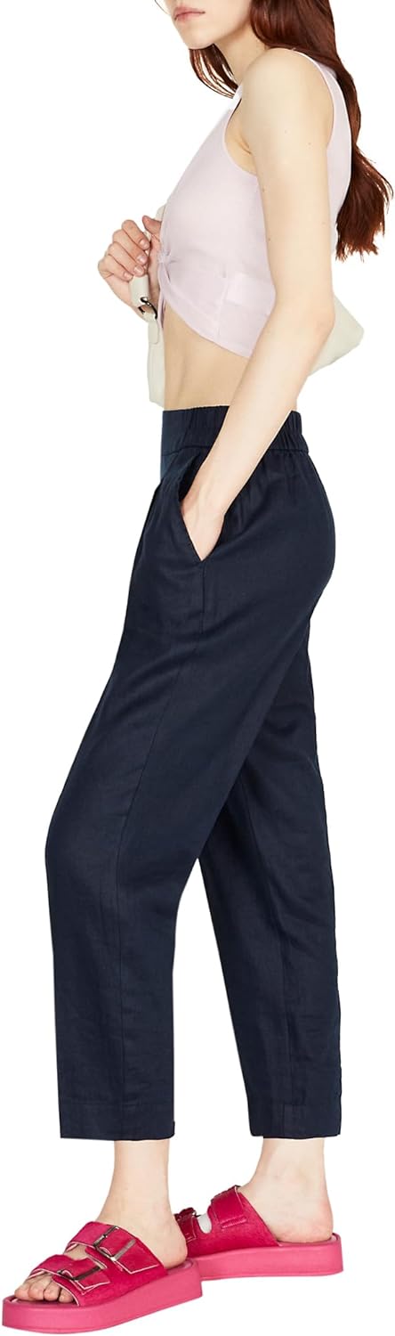 Sisley Womens Trousers 4AGHLF00S Pants, Dark Blue 06U, 34