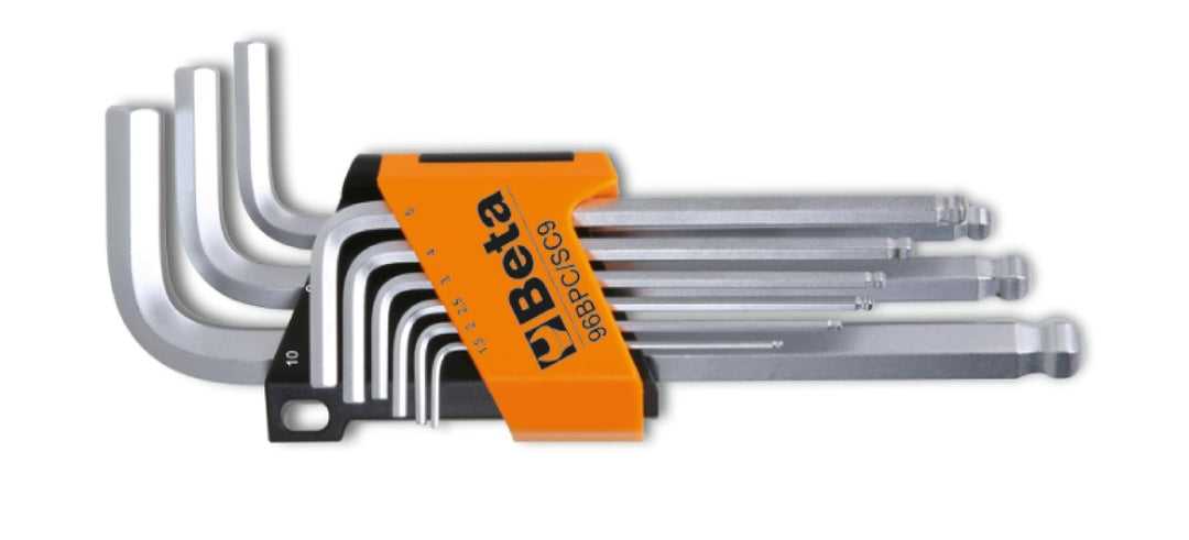 Beta 96BPC/SC9 Sechskant-Stiftschlüsselsatz Werkzeug-Set Werkstatt Tools (9-teilig, mit Halterung, g