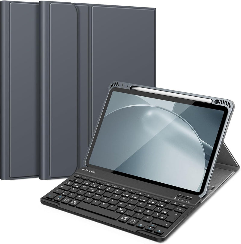 Fintie Tastatur Hülle für iPad Air 5 2022 / iPad Air 4 2020 10.9 Zoll, Schutzhülle mit TPU Rückschal