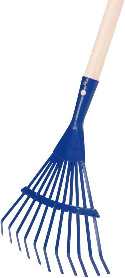 Rekord 300997 Kinder Gartengeräte Set 9-teilig Schaufel, Spaten, Rechen, Besen, Laubbesen, Grubber,