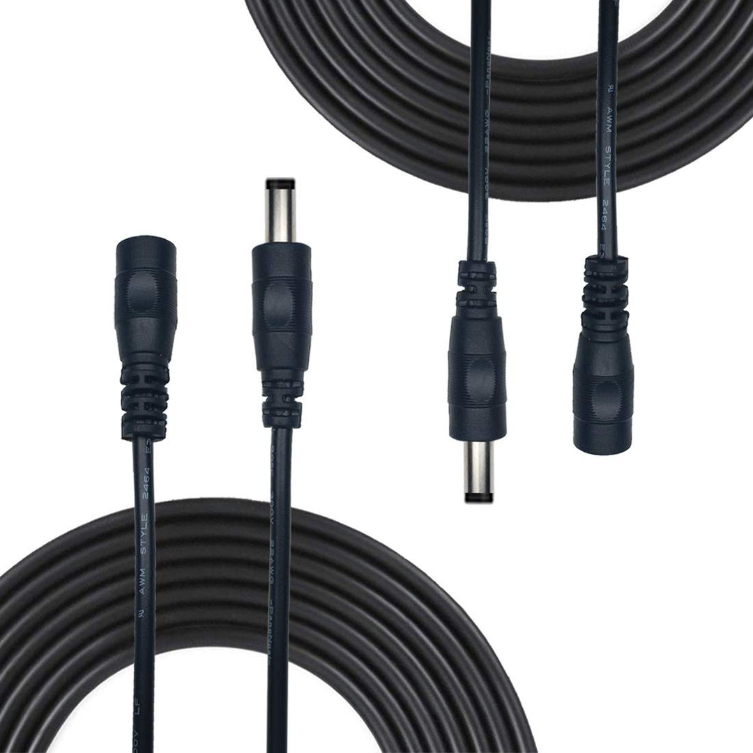 2pcs 10m/32.8Feet DC Netzteil Verlängerungskabel 5.5 x 2.1mm DC 12V Anschlusskabel Gleichstrom 5V Ve