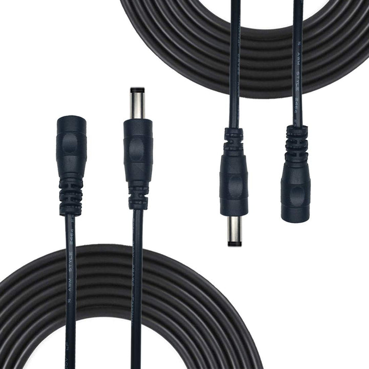 2pcs 10m/32.8Feet DC Netzteil Verlängerungskabel 5.5 x 2.1mm DC 12V Anschlusskabel Gleichstrom 5V Ve