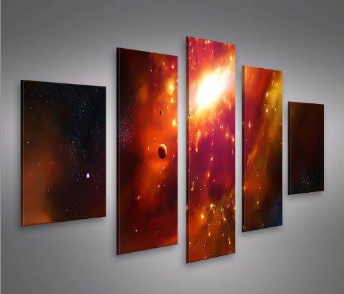 islandburner Bild Bilder auf Leinwand Universum MF XXL Poster Leinwandbild Wandbild Art up Your Life