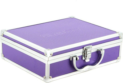 AR Carry Box® Kleiner Alukoffer Werkzeugkoffer Aluminium Koffer leer 260x210x80mm Farbe Alu/Lila, Li