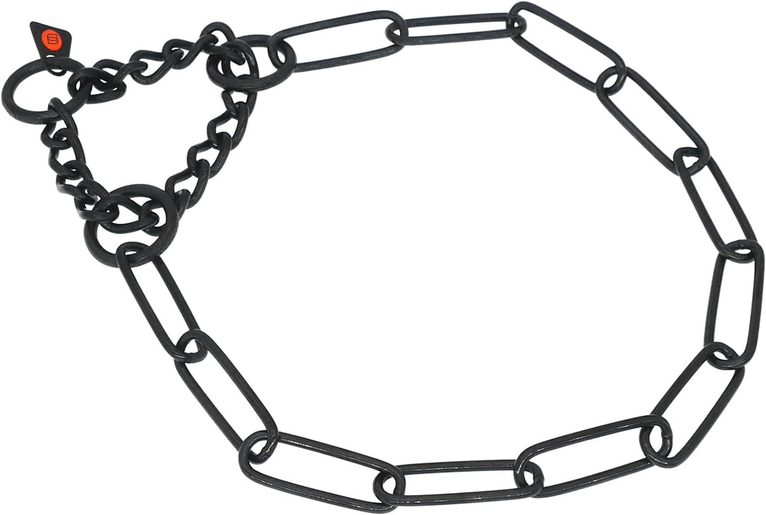 Sprenger Hundehalskette mit Durchzugskette 3mm I Edelstahl rostfreies Hundehalsband für langhaar Hun