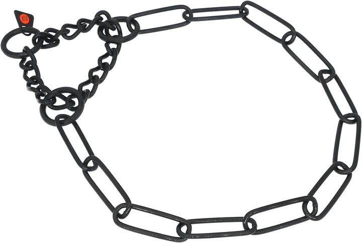 Sprenger Hundehalskette mit Durchzugskette 3mm I Edelstahl rostfreies Hundehalsband für langhaar Hun
