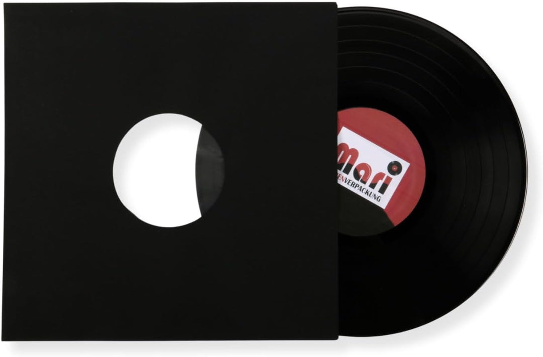400 Stück LP Schallplatten Innenhüllen schwarz gefüttert 80 gramm Vinyl LP Maxi Single