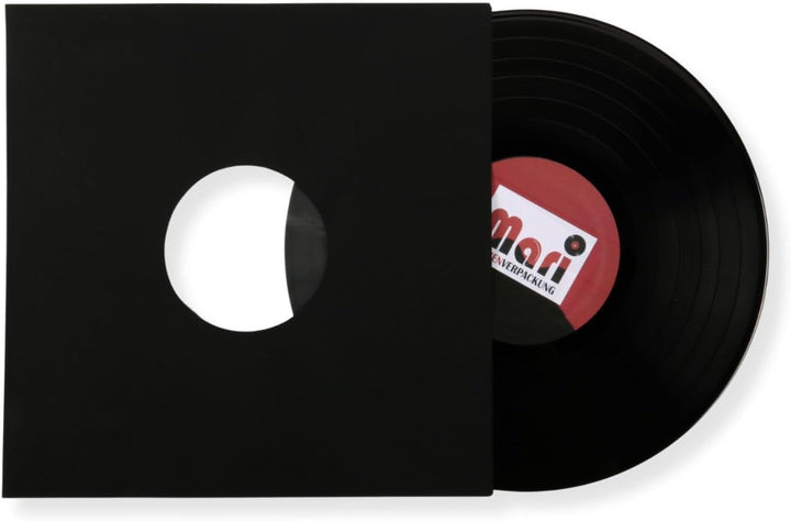50 Stück LP Schallplatten Innenhüllen schwarz gefüttert 80 gramm Vinyl LP Maxi Single