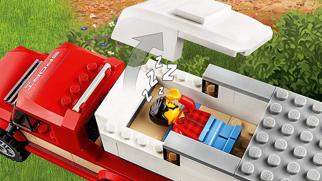 LEGO 60182 City Great Vehicles Pickup & Wohnwagen Single, Single