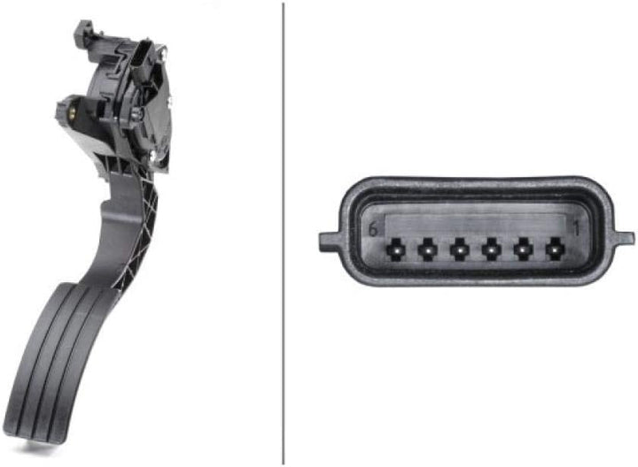 HELLA 6PV 009 978-731 Sensor, Fahrpedalstellung - für Linkslenker - Automatikgetriebe