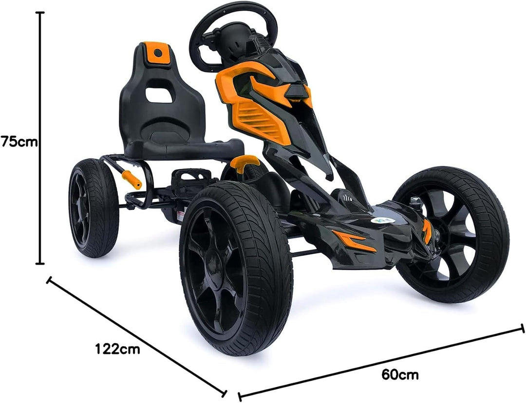 Kinder Pedal Go Kart - 5-12 Jahre, Mit Pedal, Shaum Reifen Eva Wheels